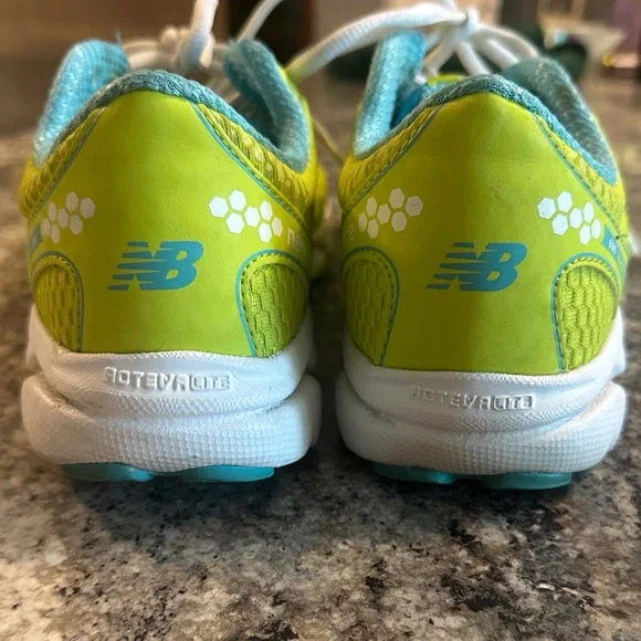 New Balance Bright Yellow and Light Blue Women's Sneakers - Picture 3 of 13